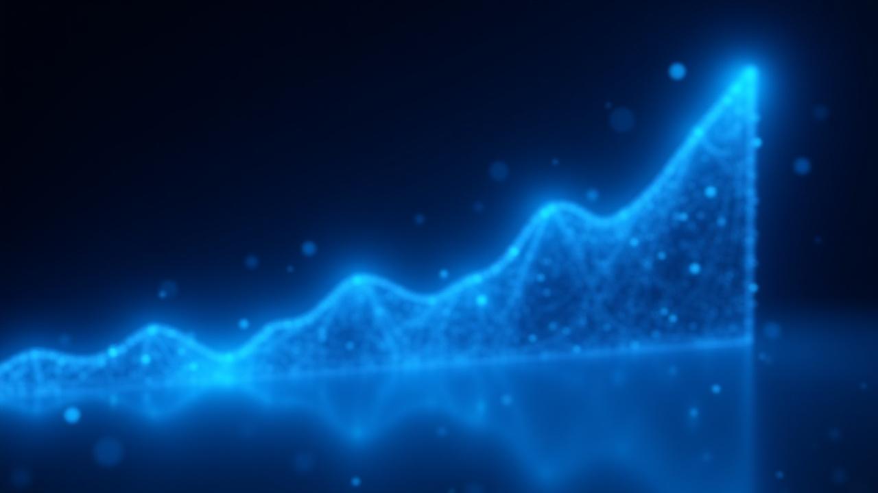 Abstract graph showing exponential growth in player count