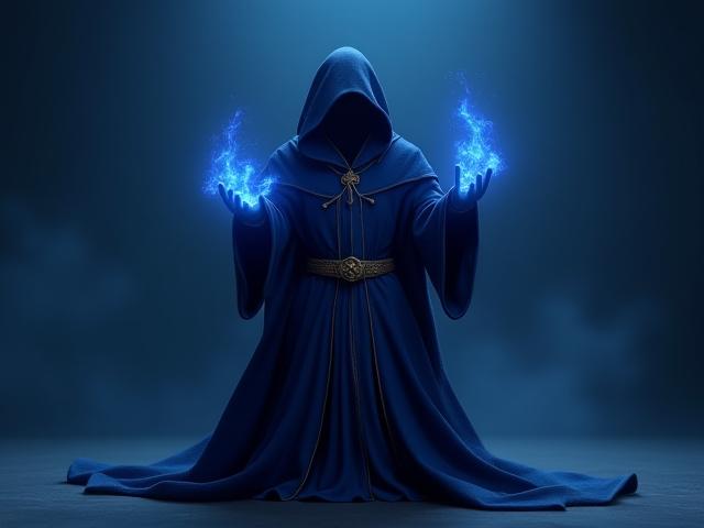 Female fantasy mage avatar with detailed robes for Roblox