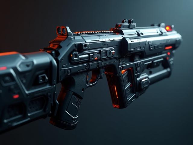 Detailed plasma rifle asset for Roblox game