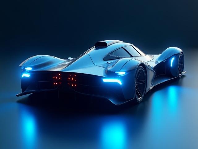 High-fidelity sci-fi racing vehicle for Roblox