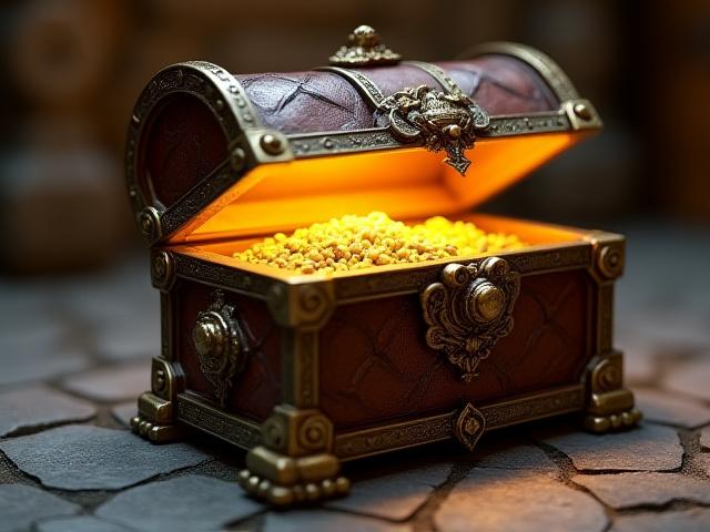 Ornate fantasy treasure chest prop for Roblox games